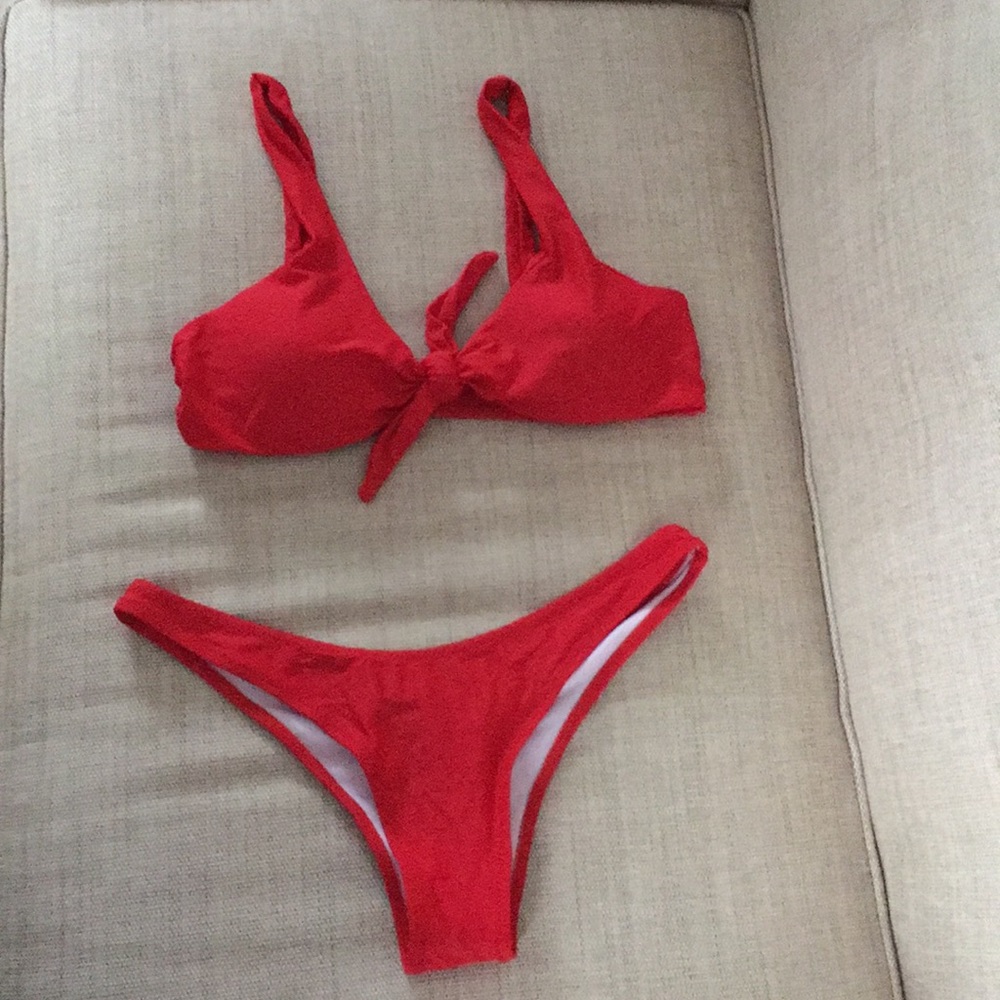 Red Bikini Bathing Suit